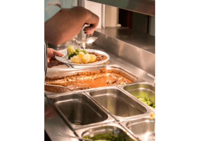 care home food prepared from menus for elderly in care homes